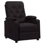 vidaXL Fauteuil inclinable Noir Similicuir