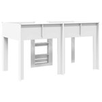 vidaXL Lit Superposé pour Enfants Blanc 100 x 200 cm Bois d'ingénierie