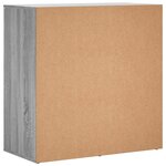vidaXL Buffet sonoma gris 79x38x80 cm bois d'ingénierie