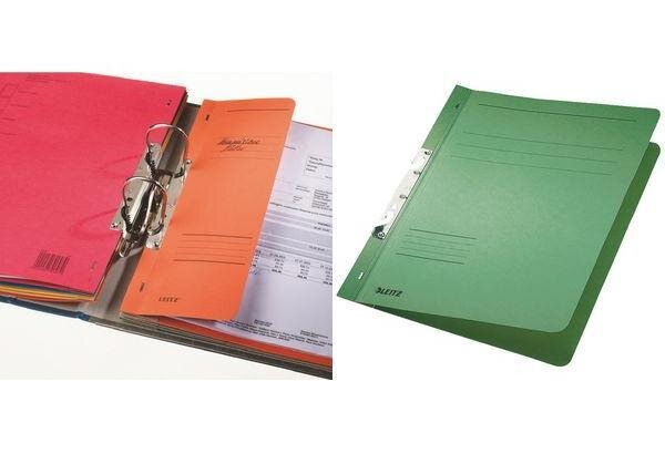 50 x chemise à fente  carton manila  format A4  rouge LEITZ