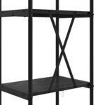 vidaXL Étagère Chêne noir 40 x 30 x 146 cm Bois d'ingénierie