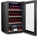 HISENSE WSD100A10J - Cave a vin de service - 30 bouteilles - pose libre - Classe A - 39dB - Clayette bois - L49xH84,4