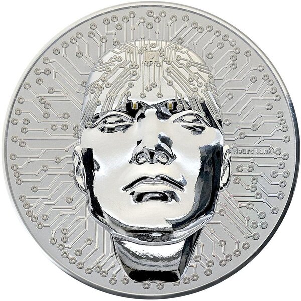 Monnaie NEUROLINK 3 Oz Argent 5$ Niue 2025