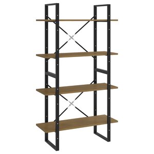 vidaXL Bibliothèque à 4 niveaux 80x30x140 cm bois de pin massif