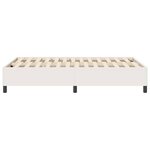 vidaXL Lit à ressorts Crème 120 x 200 cm Tissu en velours côtelé