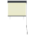 vidaXL Store roulant d'extérieur 80 x 250 cm Crème