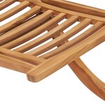 vidaXL Chaise de jardin pliable 50x90x69 cm Bois de teck massif