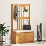 vidaXL Portemanteau SANDNES 87x40x159 5 cm bois massif pin