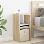 vidaXL Table de chevet avec tiroir Chêne Sonoma 30 5 x 27 x 59 5 cm