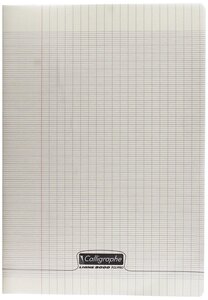 Cahier piqué 8000 POLYPRO gris 21x29 7cm 48p séyès 90g CALLIGRAPHE