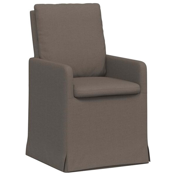 vidaXL Chaises de salle à manger 2 pc Lin Gris clair 57 x 67 x 98 cm