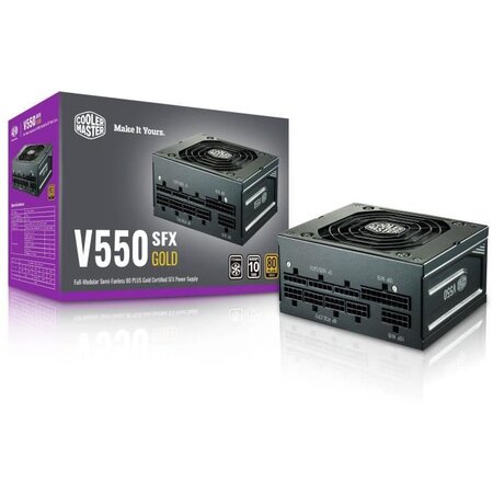 COOLER MASTER V550 SFX Gold - Alimentation 550W SFX - 100% modulaire (Certifiée 80 Plus GOLD Garantie 10 ans)