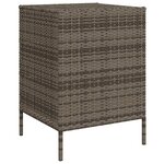 vidaXL Armoire de rangement de jardin gris 55x59x80 cm résine tressée