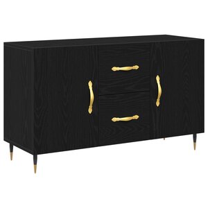 Buffet vidaXL Chêne Noir 100x36x60 cm Bois d'ingénierie