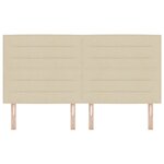 vidaXL Tête de lit Lignes Élégantes Crème 180 cm Tissu