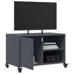 vidaXL Meuble TV anthracite 68x39x43 5 cm acier