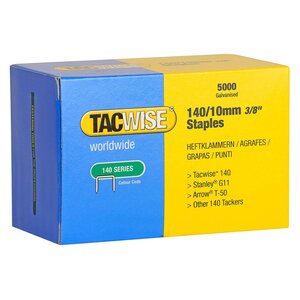Boîte de 5000 Agrafes galvanisées 140/10 mm Type 140 TACWISE