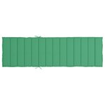 vidaXL Coussin de chaise longue vert 200x50x3 cm tissu oxford