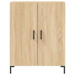 vidaXL Buffet haut Chêne sonoma 69 5x34x180 cm Bois d'ingénierie