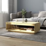 vidaXL Table basse 110x50x33 5 cm bois de pin massif