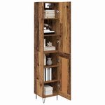 vidaXL Haut Armoire Bois ancien 69 5 x 34 x 180 cm Bois d'ingénierie