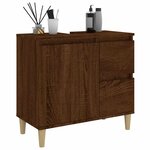 vidaXL Armoire de bain chêne marron 65x33x60 cm bois d'ingénierie