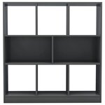 vidaXL Bibliothèque gris brillant 97 5x29 5x100 cm bois d'ingénierie