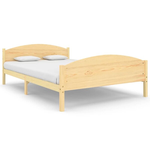 vidaXL Cadre de lit Bois de pin massif 160x200 cm