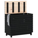 vidaXL Panier à linge 88 5x44x76 cm bois massif de pin