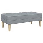 vidaXL Ensemble de Canapés 2 Pièces Gris clair 173 x 131 x 67 cm tissu