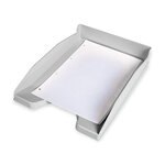 Q-connect corbeille à courrier empilable - PP documents - A4+ - Gris