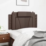 vidaXL Coussin de tête de lit marron 100 cm similicuir