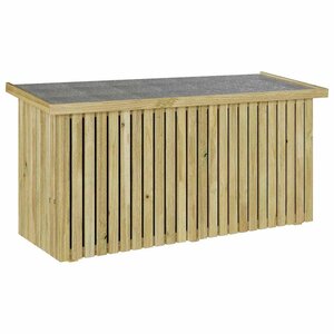 vidaXL Boîte de Rangement de Jardin Naturel 119 x 44 x 58 cm