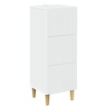 vidaXL Armoire à tiroirs Blanc 33 x 34 5 x 90 cm Bois d'ingénierie