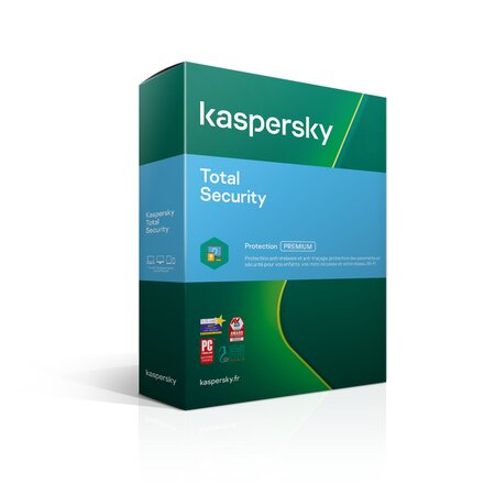 Kaspersky total security - licence 2 ans - 5 appareils - a télécharger