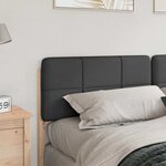 vidaXL Tête de lit capitonnée Brun et gris foncé 200 cm Pin massif