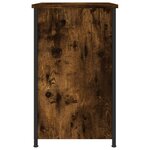 vidaXL Table de chevet chêne fumé 40x36x60 cm bois d'ingénierie