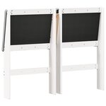 vidaXL Tête de lit capitonnée Gris clair 120 cm Pin massif