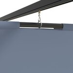 Vidaxl tonnelle avec rideaux 3x6 m anthracite acier