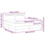 vidaXL Lit à ressorts avec matelas Noir 180 x 200 cm Simili cuir