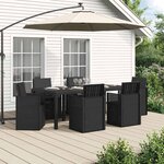 vidaXL Ensemble de salle à manger pour jardin 7 Pièces Anthracite PP