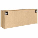 vidaXL Armoire murale de bain chêne artisanal bois d'ingénierie