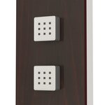 vidaXL Système de panneau de douche Verre Marron