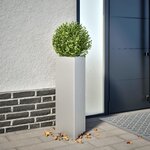 vidaXL Jardinières 2 Pièces triangulaire 30x26x75 cm acier galvanisé