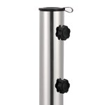 vidaXL Socle de parasol Granite 30 kg Carré Noir