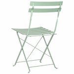 vidaXL Chaise de jardin pliante Pliant 2 Pièces Vert 42 x 46 x 82cm Acier