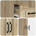 vidaXL Buffet Chêne Sonoma 66 x 34 5 x 92 cm Bois d'ingénierie