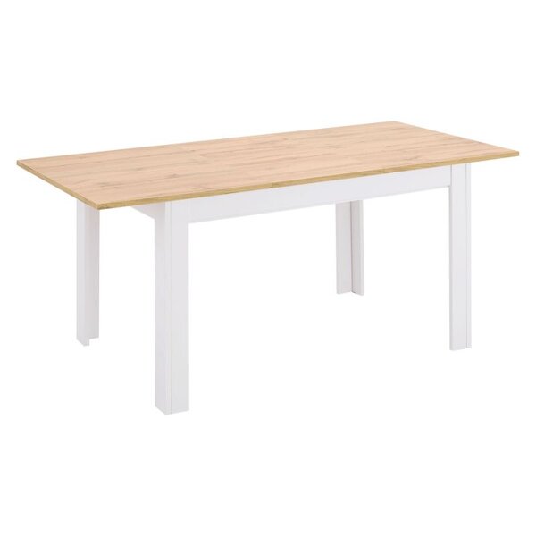 Table à Manager Table Extensible 135x86 cm Blanc