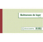 Manifold Quittances De Loyer 12 5x21cm 50 Feuillets Tripli Autocopiants - X 10 - Exacompta
