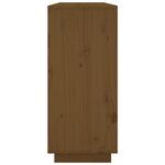 vidaXL Buffet Marron miel 120x35x80 cm Bois massif de pin